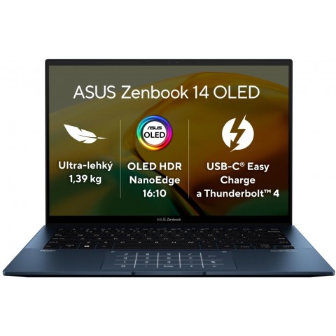 Asus Zenbook 14 OLED UX3402 i5-1240P 14" 2880x1800 8GB 512GB SSD Iris Xe W11H Blue 2R