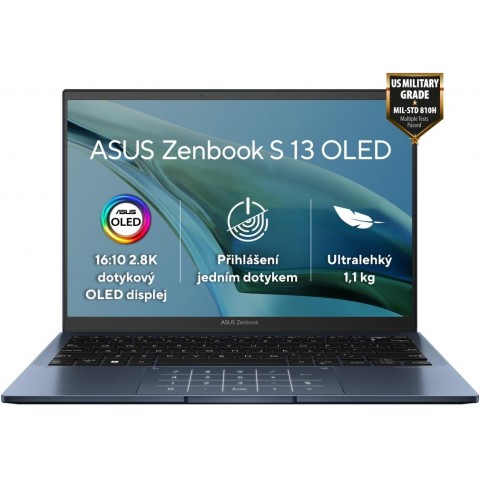 Asus Zenbook S 13 OLED UM5302 R5-6600U 13,3" 2880x1800 T 16GB 512GB SSD AMD int W11H Blue 2R