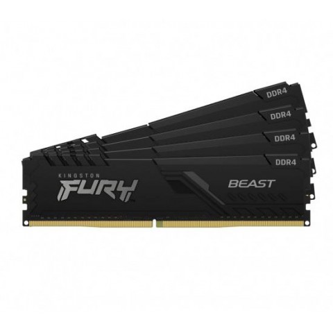 Kingston FURY Beast DDR4 128GB 3200MHz CL16 4x32GB Black