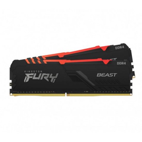 Kingston FURY Beast DDR4 32GB 3200MHz CL16 2x16GB RGB Black