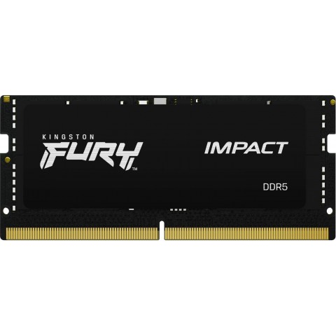 Kingston FURY Impact SO-DIMM DDR5 16GB 4800MHz CL38 1x16GB Black