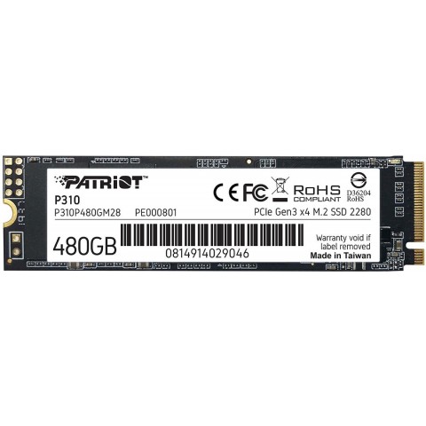 PATRIOT P310 480GB SSD M.2 NVMe 3R