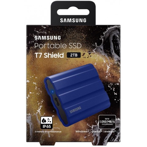 Samsung T7 Shield 2TB SSD Externí 2.5" Modrá 3R