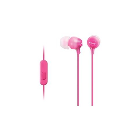 SONY sluchátka MDR-EX15AP, handsfree, růžové