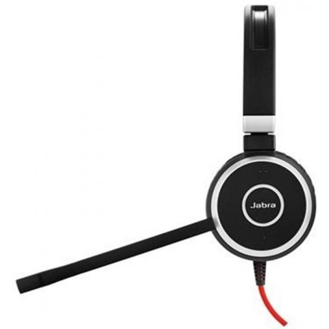 Jabra Evolve 40 Stereo USB-C Drát MS Černá-červená