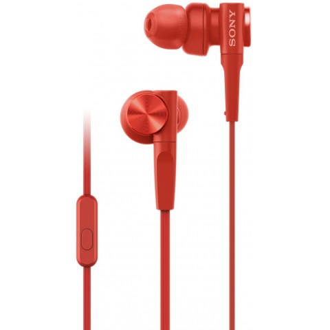 SONY sluchátka MDR-XB55AP, červená