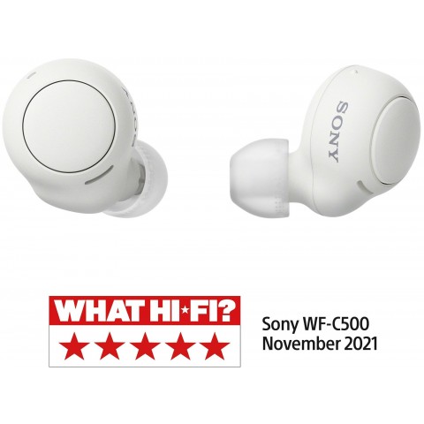Sony True Wireless WF-C500,bílá