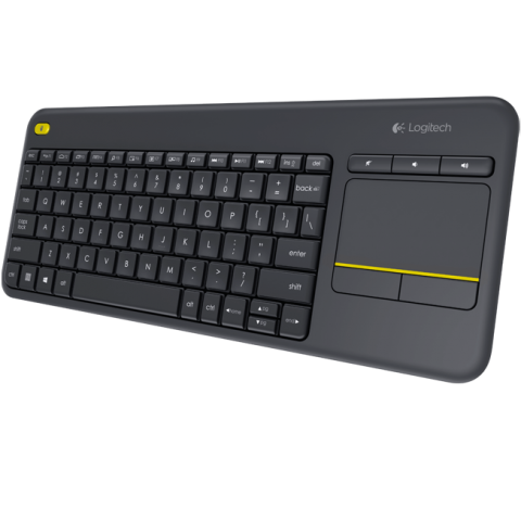PROMO Logitech Wireless Touch Keyboard K400 plus, USB,CZ  SK