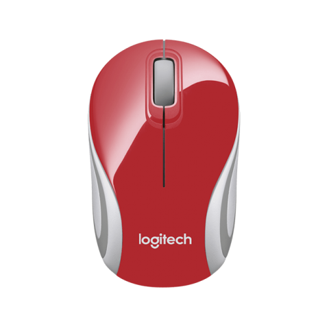 myš Logitech Wireless Mini Mouse M187 červená