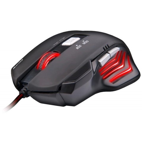 C-TECH Akantha herní myš, červené podsvícení, USB