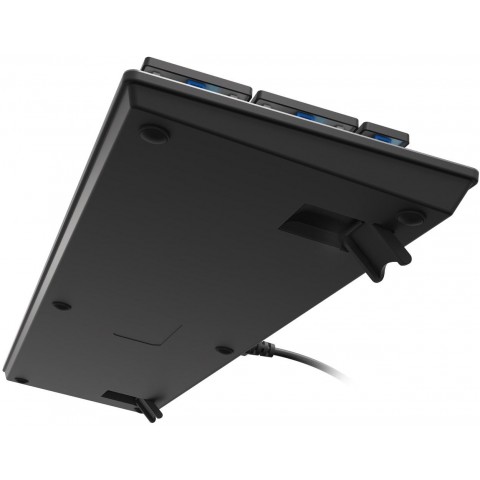 Plochá mechanická klávesnice Genesis Thor 420 RGB US, Content Slim Blue switch, software