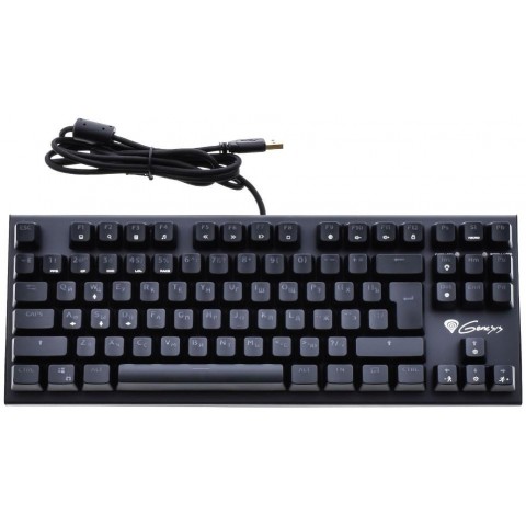 Genesis mechanická klávesnice THOR 300 TKL RGB, RU layout, RGB podsvícení, software, Outemu Red