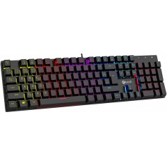 Mechanická herní klávesnice C-TECH Morpheus (GKB-11), casual gaming, CZ SK, červené spínače, RGB pod