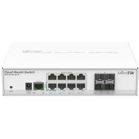 MikroTik CRS112-8G-4S-IN ,8port L3 desktop switch