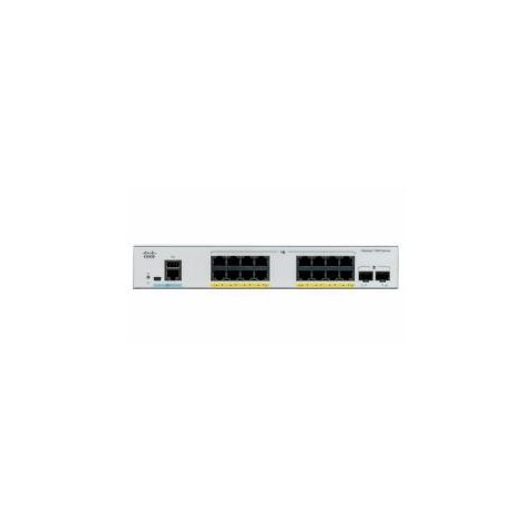 Catalyst C1000-16T-E-2G-L, 16x 10 100 1000 Ethernet ports, 2x 1G SFP uplinks with external PS