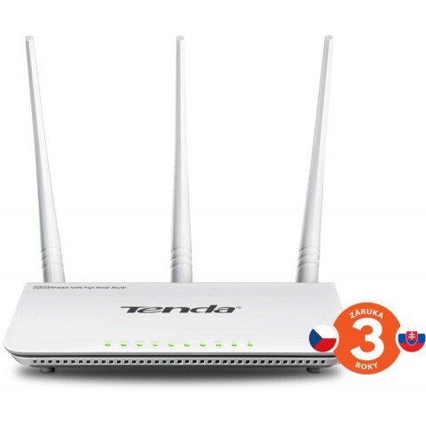 Tenda F3 (F303) WiFi N Router 802.11 b g n, 300 Mbps, WISP, Universal Repeater, 3x 5 dBi antény