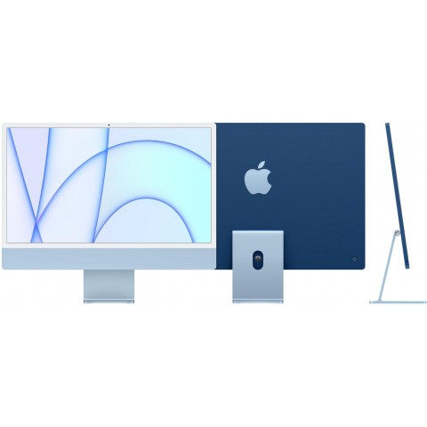 Apple iMac 24" 4480 x 2520 M1 8GB 256GB SSD M1 Big Sur Blue 1R