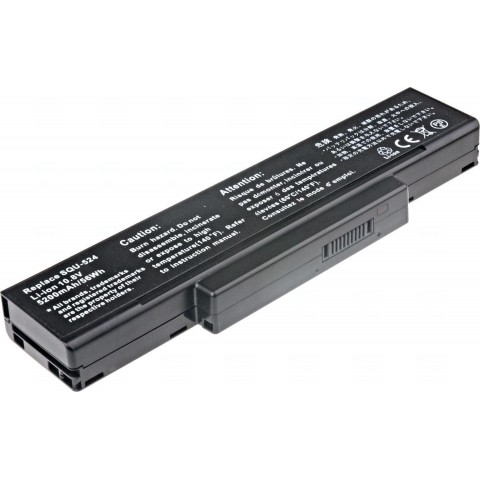 Baterie T6 power Asus A9, MSI CR400, CX410, EX400, EX600, EX720, GE600, GX600, 5200mAh, 58Wh, 6cell
