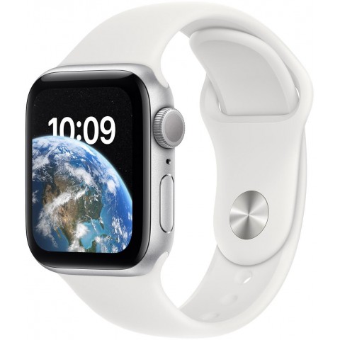 Apple Watch SE 40mm Silver Sport Band White