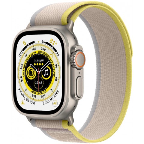 Apple Watch Ultra 49mm Titan Sport Band Yellow-Beige Trail