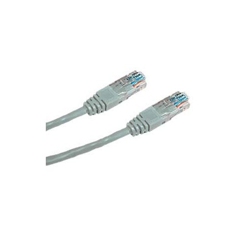 DATACOM Křížený UTP patch kabel 0,5m Cat5e šedý