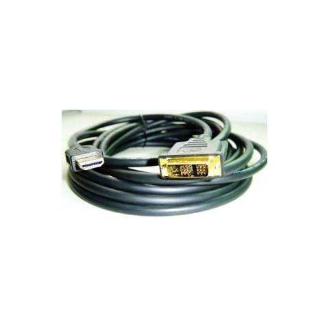 Kabel HDMI-DVI 3m,M M stín.,zlacené kontakty 1.3