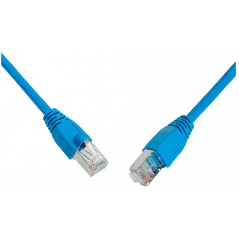 SOLARIX patch kabel CAT5E SFTP PVC 0,5m modrý