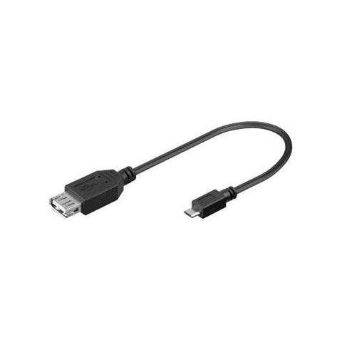 PremCord USB kab redukceA fem-MicroUSB male20cmOTG