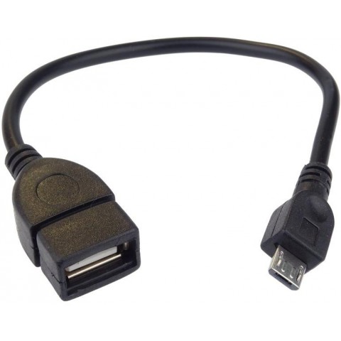 PremiCord USB kab redukce A fem-MicroUSB mal20cm