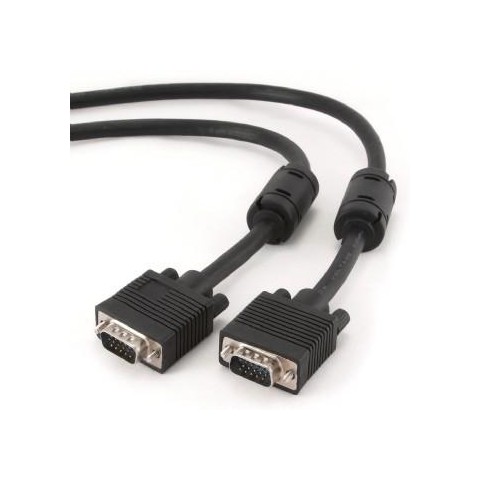 Gembird kabel přípojný k monitoru 15M 15M VGA 15m stíněný extra, ferrity BLACK