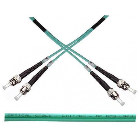 Optický patch kabel duplex ST-ST 50 125 MM 2m OM3
