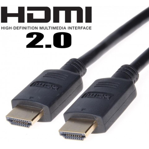 PremiumCord HDMI 2.0 High Speed+Ethernet, zlacené konektory, 3m