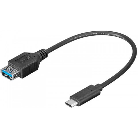 PremiumCord Adaptér USB-C (M) - USB 3.0 A (F), 0,2 m