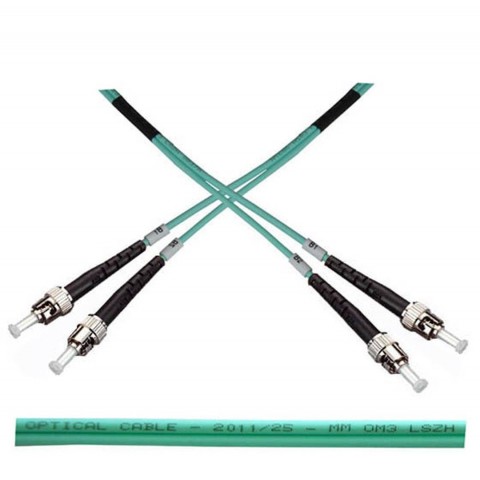 Optický patch kabel duplex ST-ST 50 125 MM 3m OM3