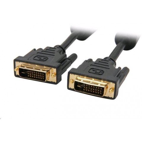 Kabel C-TECH  přípojný  DVI-DVI, M M,  1,8m DVI-D, dual link