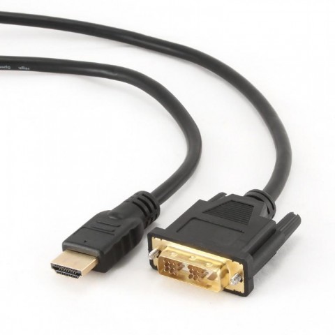 Kabel HDMI-DVI 0,5m,M M stín., zlacené konekt. 1.3