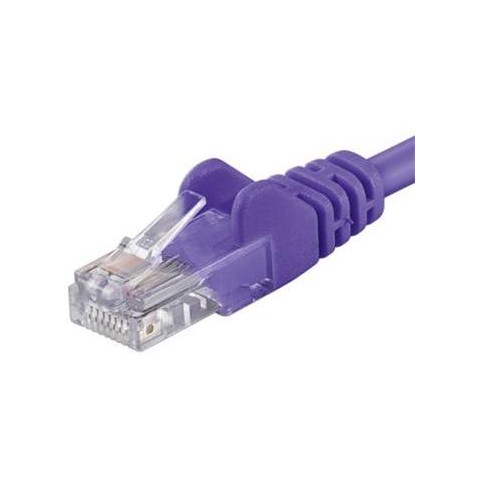 Patch kabel UTP RJ45-RJ45 level CAT6, 0.25m, fialová