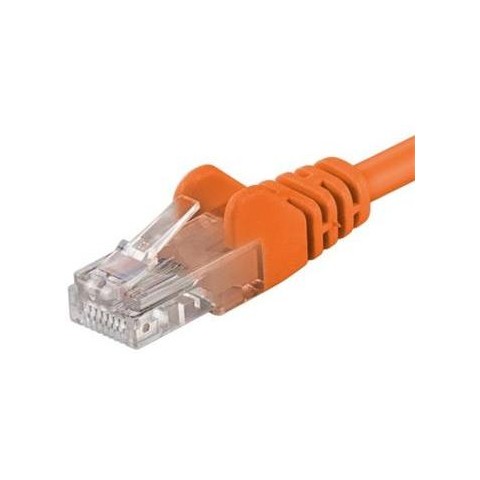 PremiumCord Patch kabel UTP RJ45-RJ45 Cat 5e 0.25m, oranžová