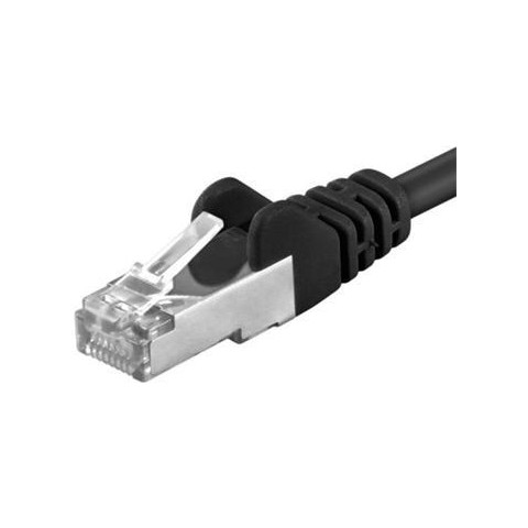 Premiumcord Patch kabel CAT6a S-FTP, RJ45-RJ45, AWG 26 7 0,25m černá