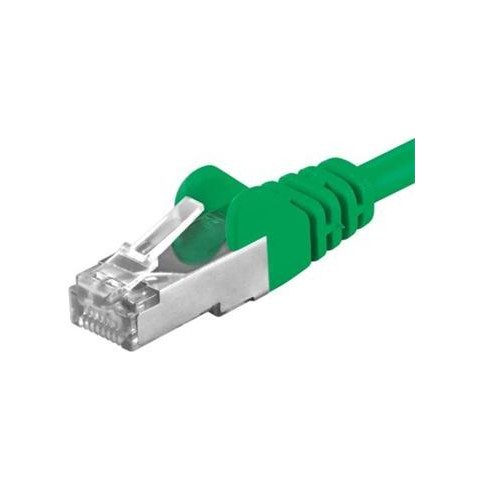 Premiumcord Patch kabel CAT6a S-FTP, RJ45-RJ45, AWG 26 7 0,25m zelená