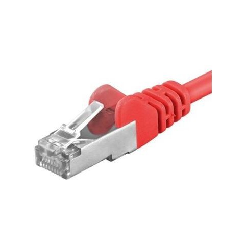 Premiumcord Patch kabel CAT6a S-FTP, RJ45-RJ45, AWG 26 7 0,25m červená