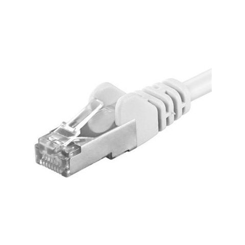 Premiumcord Patch kabel CAT6a S-FTP, RJ45-RJ45, AWG 26 7 0,25m bílá