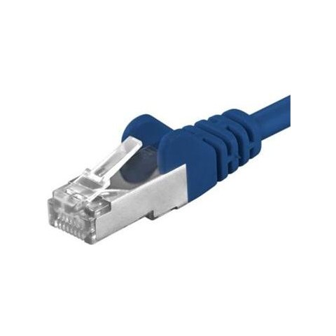 Premiumcord Patch kabel CAT6a S-FTP, RJ45-RJ45, AWG 26 7 0,5m, modrá
