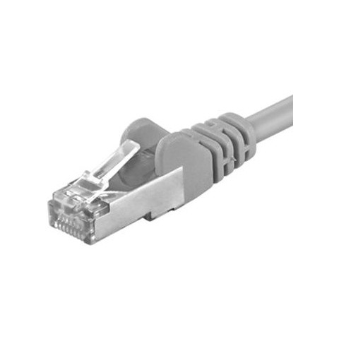 Premiumcord Patch kabel CAT6a S-FTP, RJ45-RJ45, AWG 26 7 1m, šedá