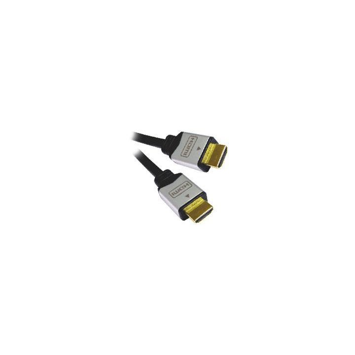PremiumCord kabel HDMI M M, zlac.a kovové HQ, 10m