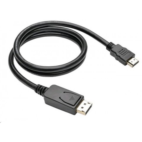 Kabel C-TECH DisplayPort HDMI, 1m, černý