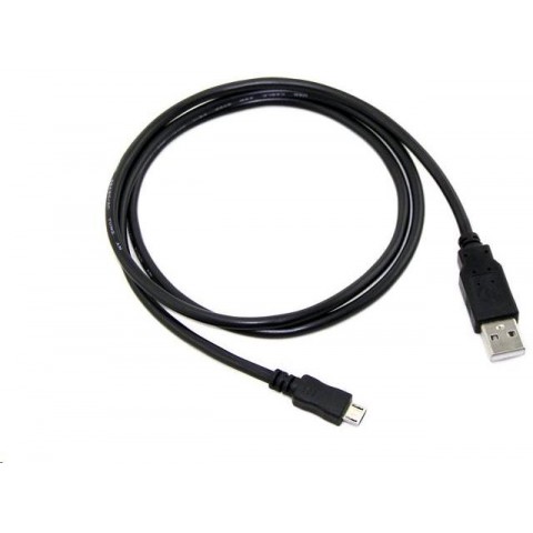 Kabel C-TECH USB 2.0 AM Micro, 0,5m, černý