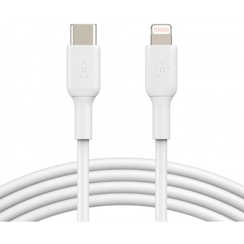 BELKIN kabel USB - C - Lightning, 1m, bílý