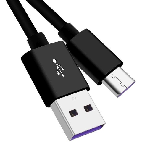 PremiumCord Kabel USB 3.1 C M - USB 2.0 A M, Super fast charging 5A, černý, 2m