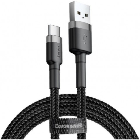Baseus CATKLF-BG1 Cafule Kabel USB-C 3A 1m Grey Black